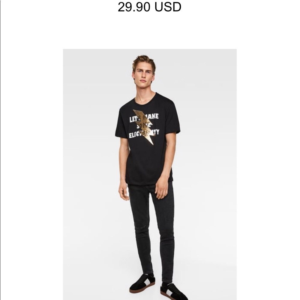 Zara lightning tshirt